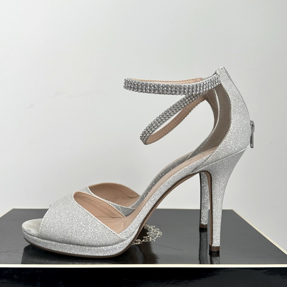 Silver Sparkle High Heels